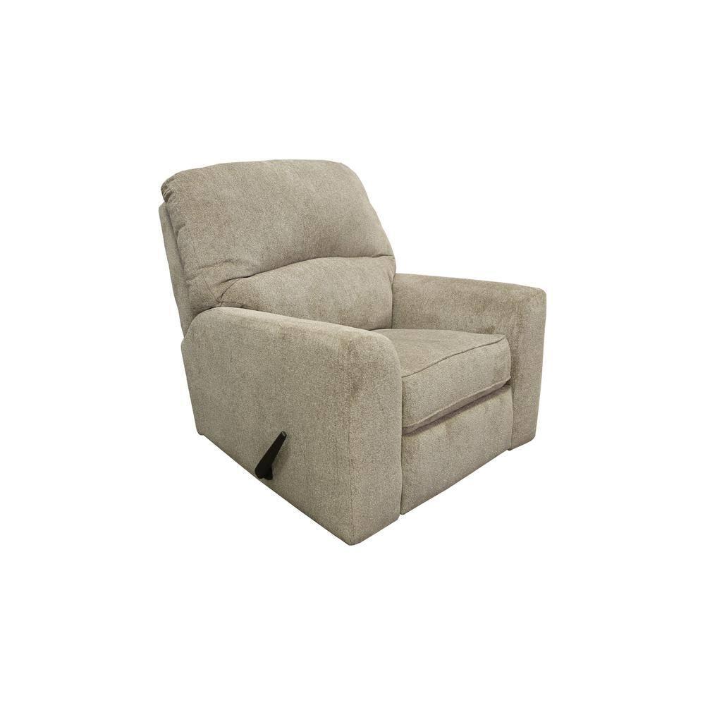 American Furniture Classics Model 8-03R-S161-1 Rocker Recliner Chair in Beige Polyester