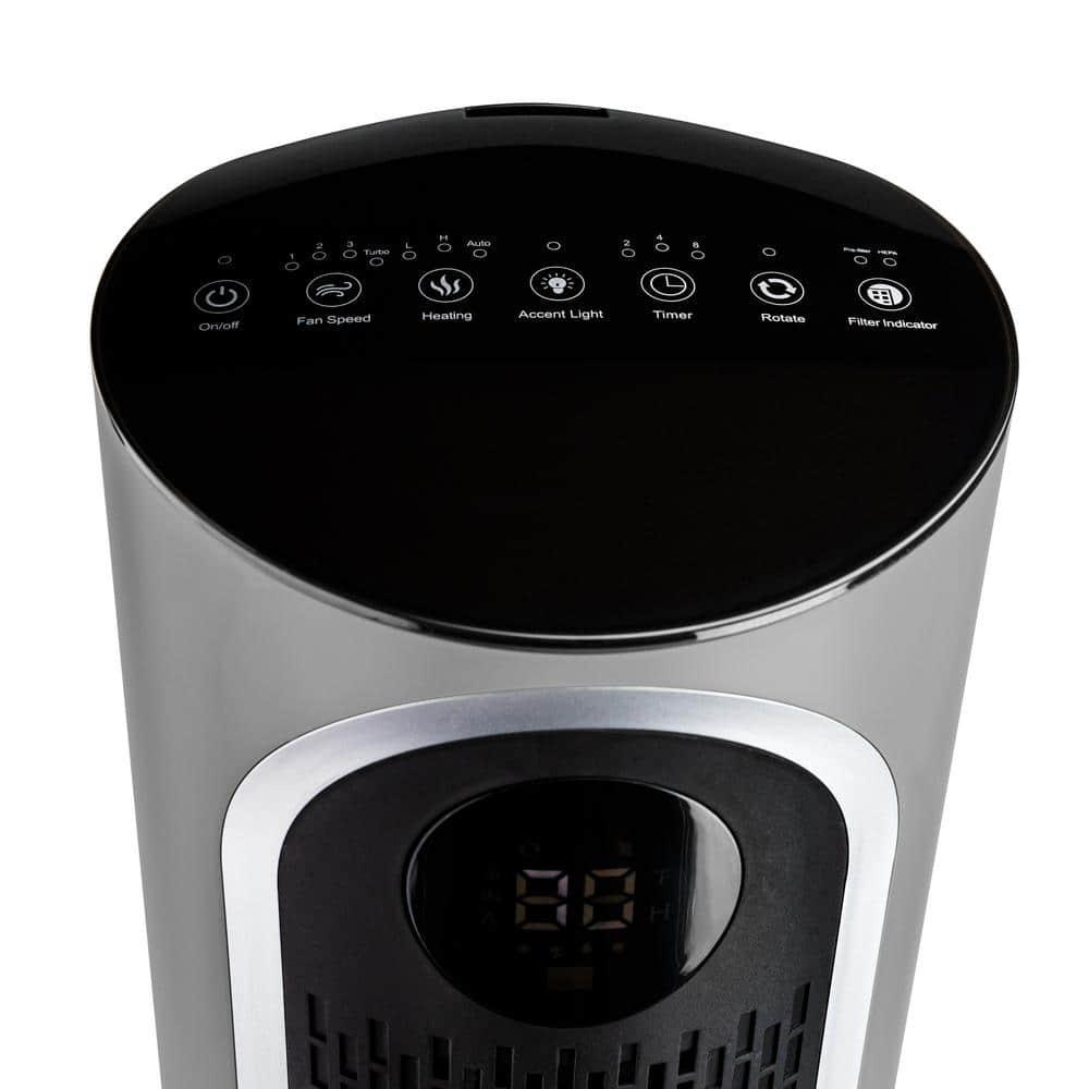 Livepure 2 in 1 Clean Heat Air Purifier & Heater – Gray