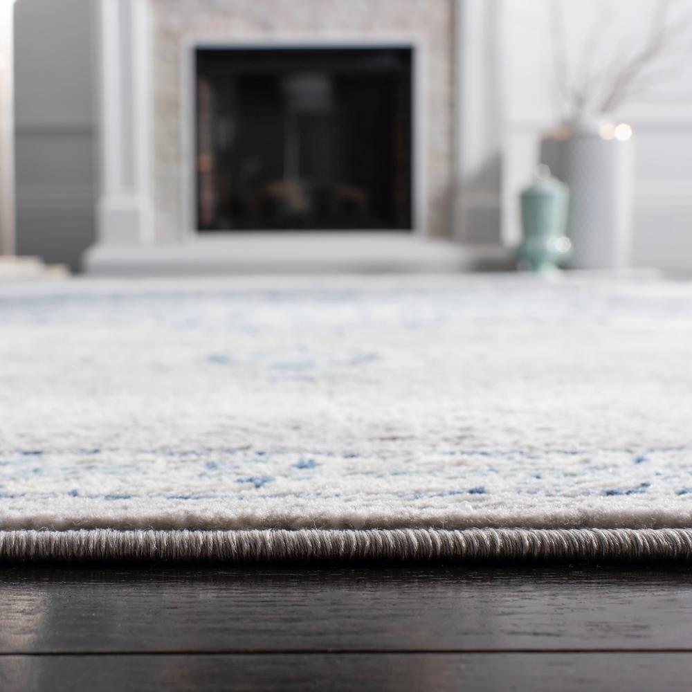 Brentwood BNT849 Power Loomed Area Rug - Navy/Light Grey - 8'9"x11'9" - Safavieh.