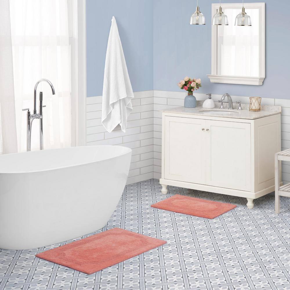 Laura Ashley Laura Ashley Reversible Cotton Bath Rug