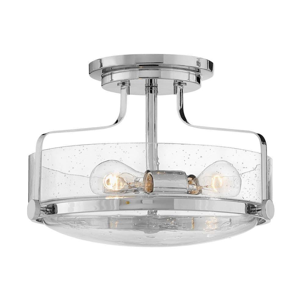 Harper 3-Light Semi-Flush Mount Retro Ceiling Light