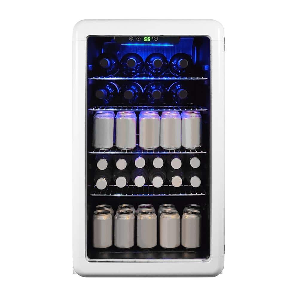 Magic Chef Magic Chef 17.5'' W 20 Cans (12 oz.) 3.4 Cubic Feet Beverage Cooler with Wine Storage and Glass Door