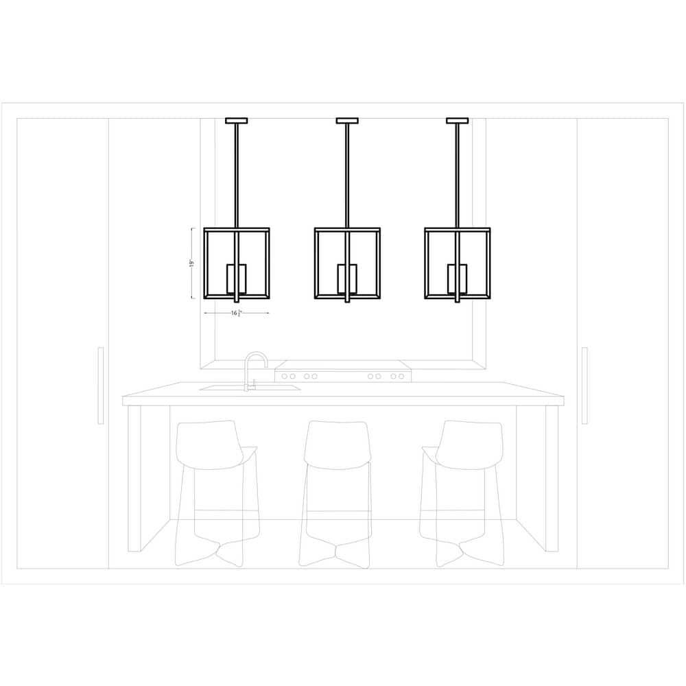 Mitte 1 - Light Midnight Black Single Pendant