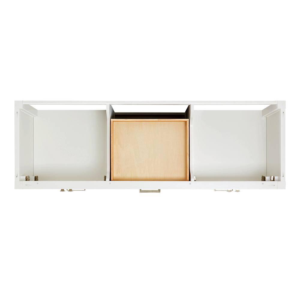 Ariel A067dwqrvo Cambridge 67" Free Standing Double Rectangular Basin Vanity Set - White