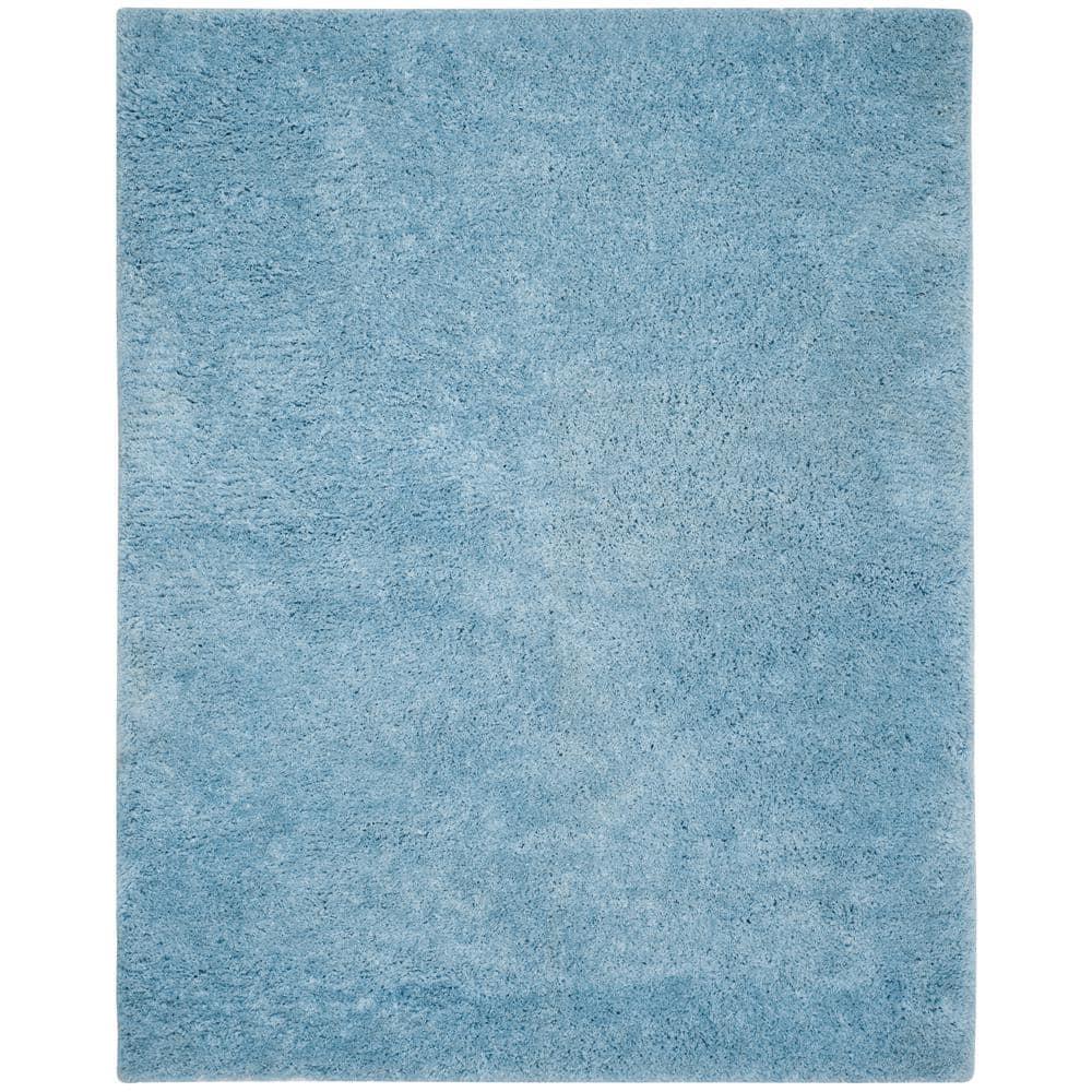 Supreme Shag SGS621 Hand Tufted Area Rug - Light Blue - 8'x10' - Safavieh.