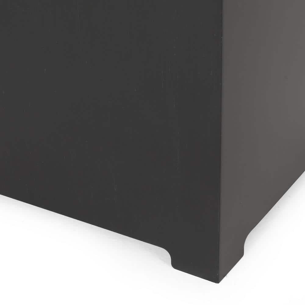 Outdoor Iron 40 Inch Square Fire Pit - 50,000 BTU,Dark Grey