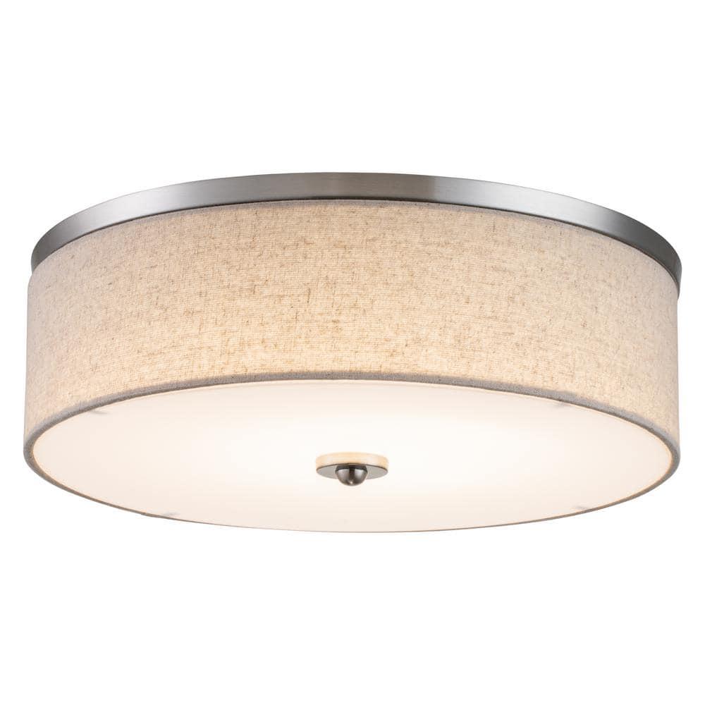 C Cattleya Dimmable 23W Selectable LED Flush Mount Ceiling Light - 15 in.