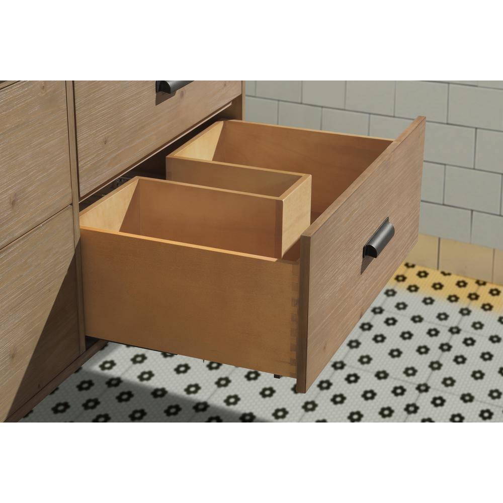 Sand & Stable™ Clary 55'' Double Bathroom Vanity with Concrete Top