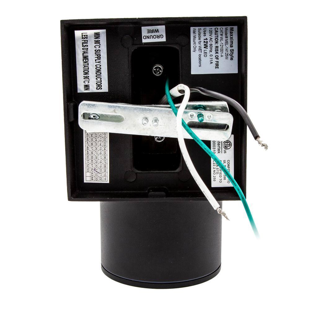 Maxxima LED Cylinder Outdoor Wall Wash, Sconce Light, 12 Watt, 840 Lumens, 3000K Warm White, Dusk to Dawn Sensor