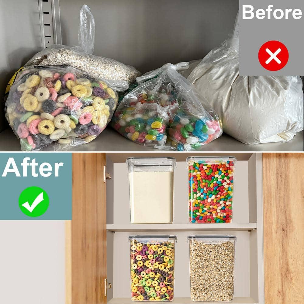 Sorbus 2 Pack Airtight (5qt/170oz) Food Storage Containers with Lids, Labels & Marker -Store Baking Supplies, Sugar, Flour, Rice and More -BPA Free