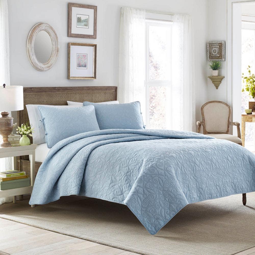 Laura Ashley Felicity Cotton Reversible Quilt Set