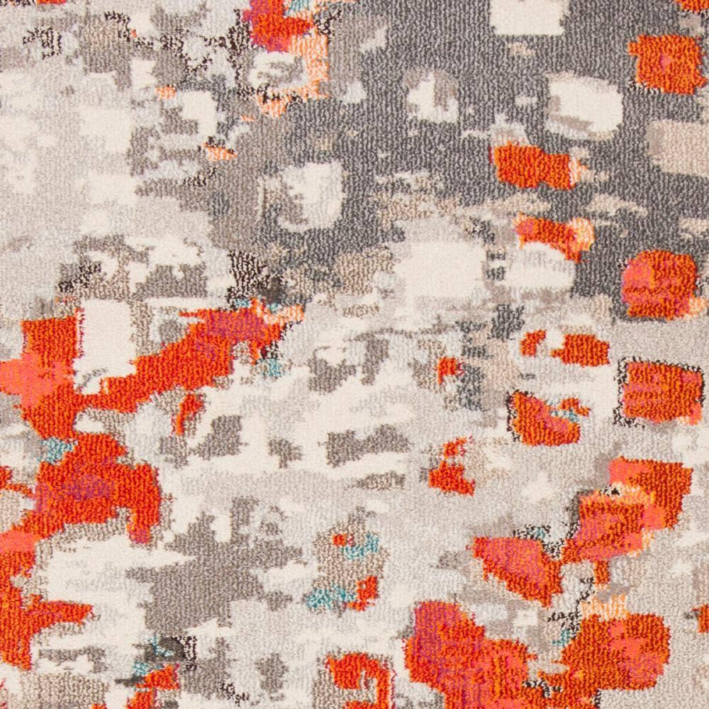 SAFAVIEH Monaco Driskoll Abstract Area Rug, Grey/Orange, 9' x 12'