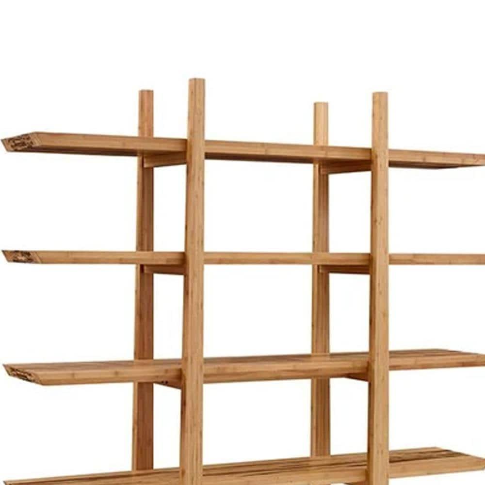 Magnolia Exotic Tiger Bamboo 5-Shelf Organizer in Brown