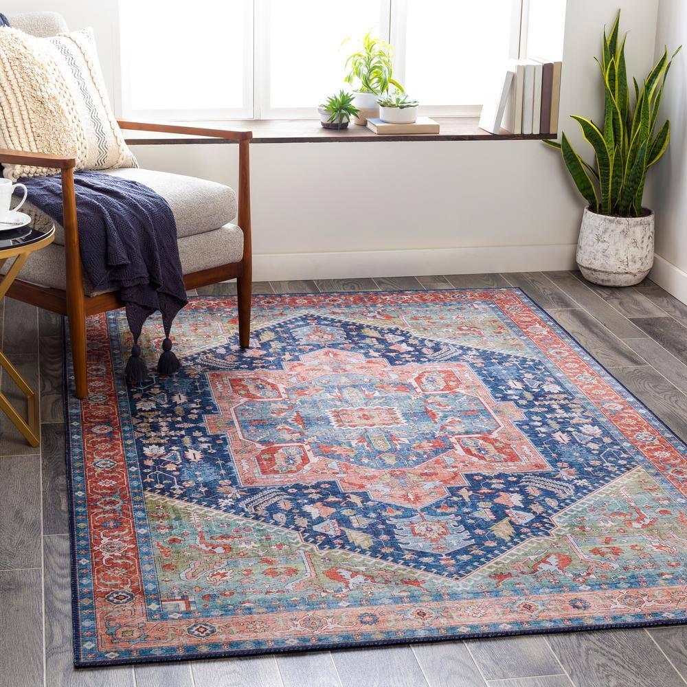 Bree Navy Doormat 2 ft. x 4 ft. Indoor Area Rug