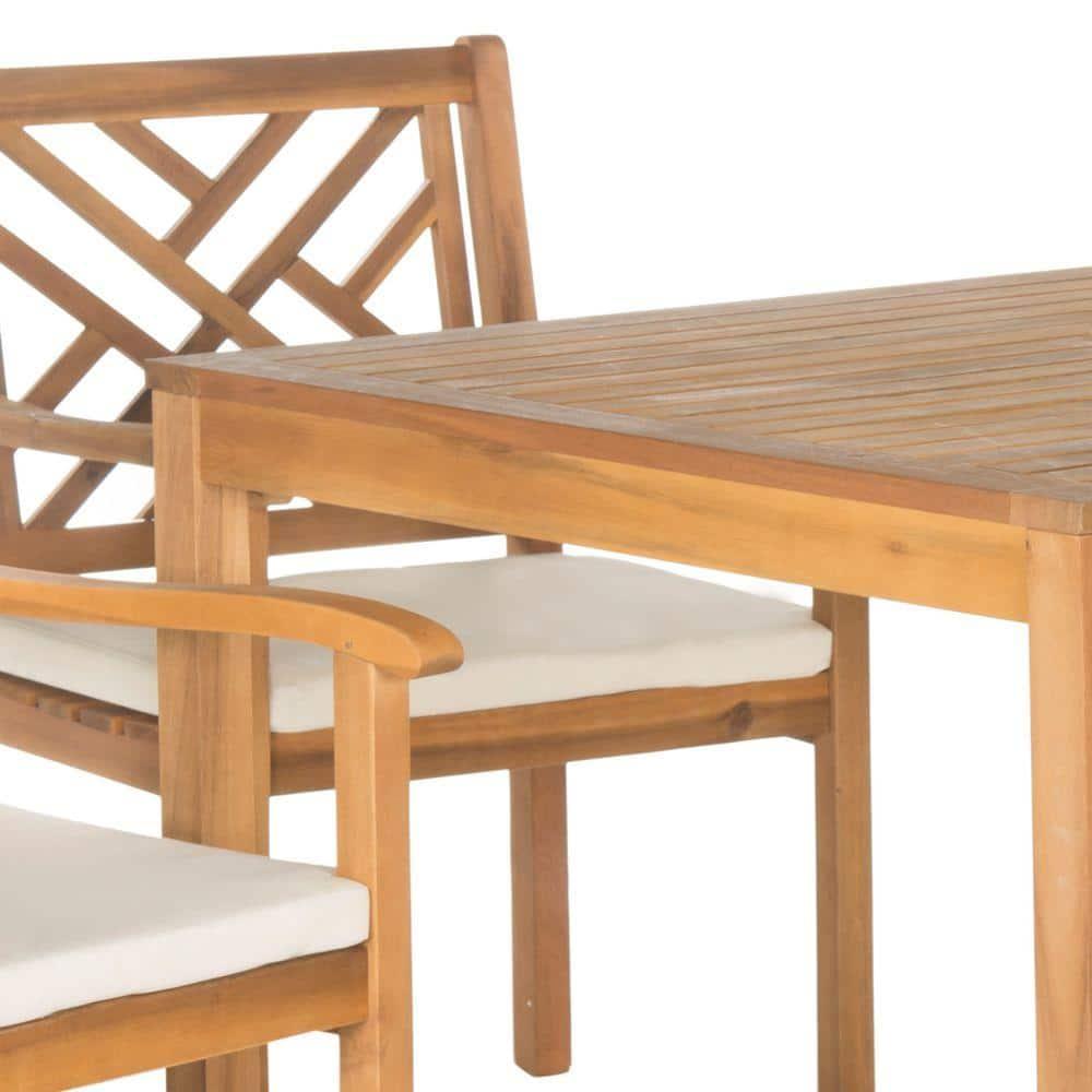 Bradbury 5 Pc Dining Set - Outdoor - PAT6720 - Natural/Beige - Safavieh