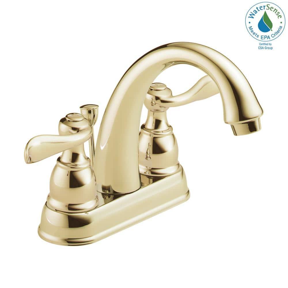 Windemere Centerset Bathroom Faucet with Drain Assembly, 2-handle Bathroom Sink Faucet