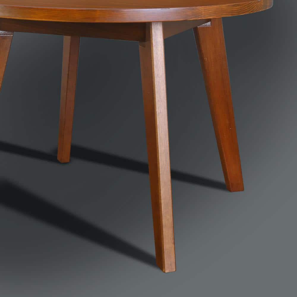 Genuine 24" Round Coffee Table with Solid American Gum - Sweet Oak