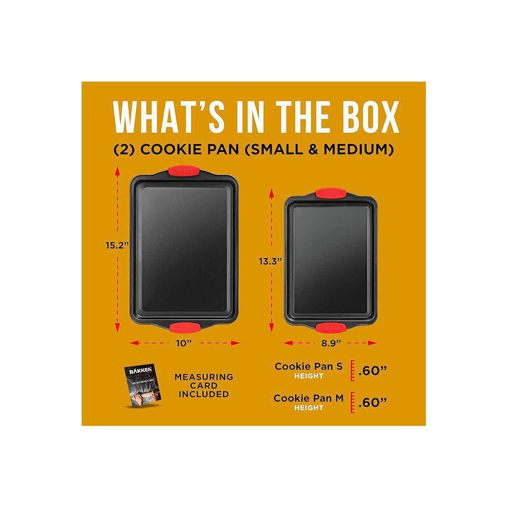 Lifemaster Lifemaster Non-Stick Steel 2 Piece Baking Sheet Set