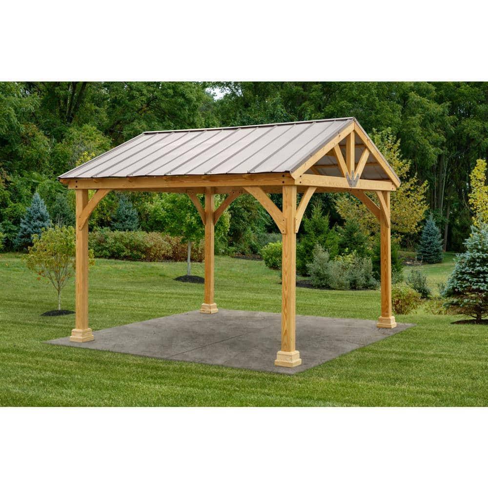 YardCraft Westmont 12 Ft. W x 12 Ft. Wood Pavilion