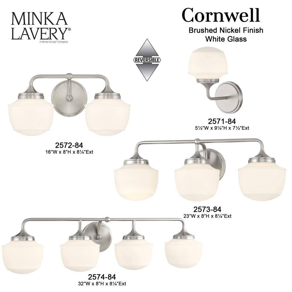 Minka Lavery - Cornwell - 3 Light Bath Vanity-8 Inches Tall and 23 Inches