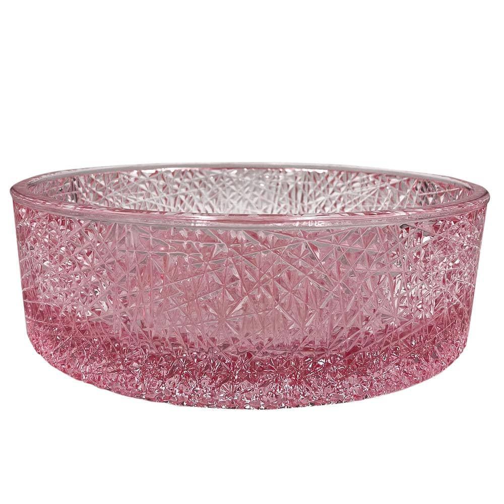 Stadium 14" Glass Circular Bathroom Vessel Sink - Timeless Collection