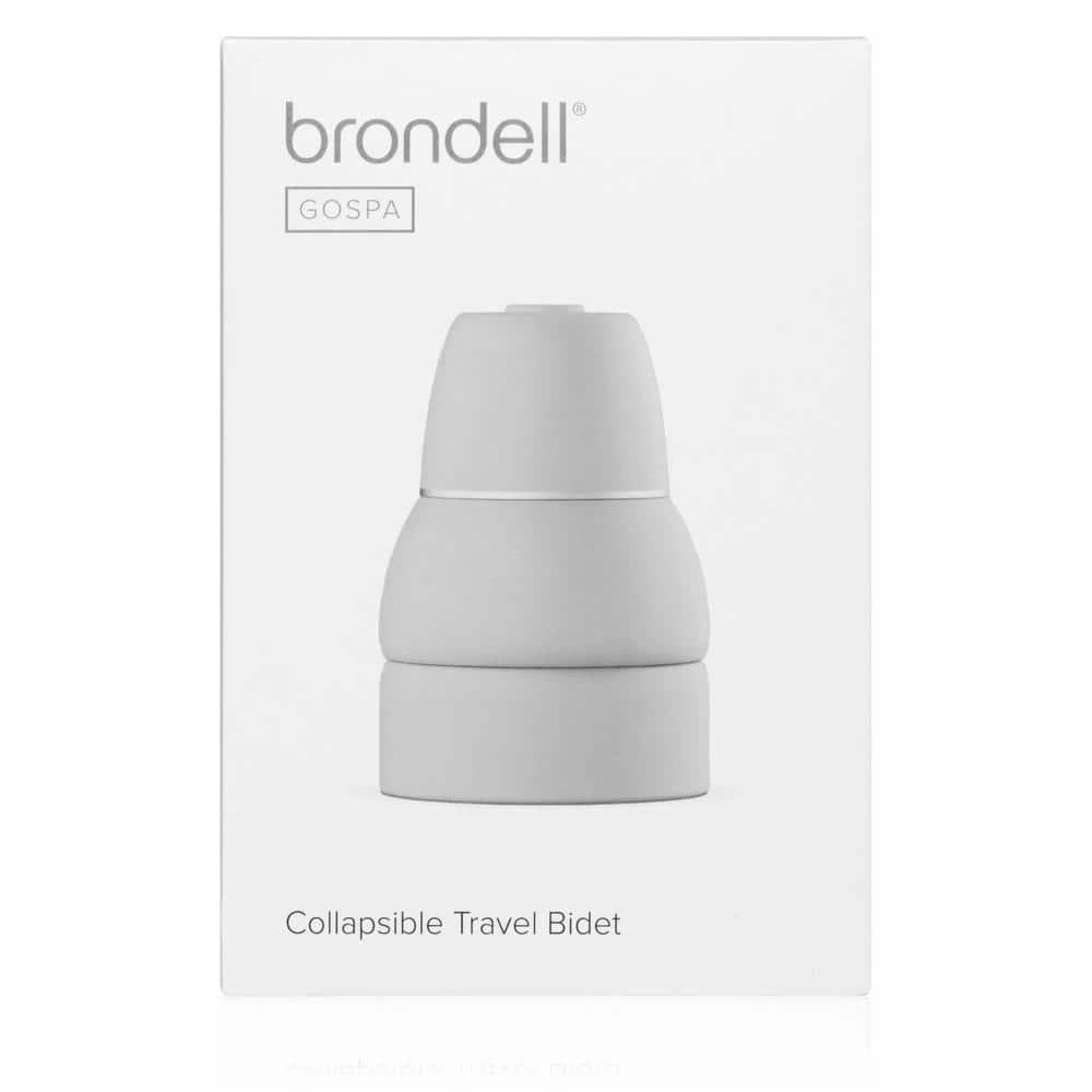 GoSpa Collapsible Travel Bidet with Retractable Nozzle Gray - Brondell
