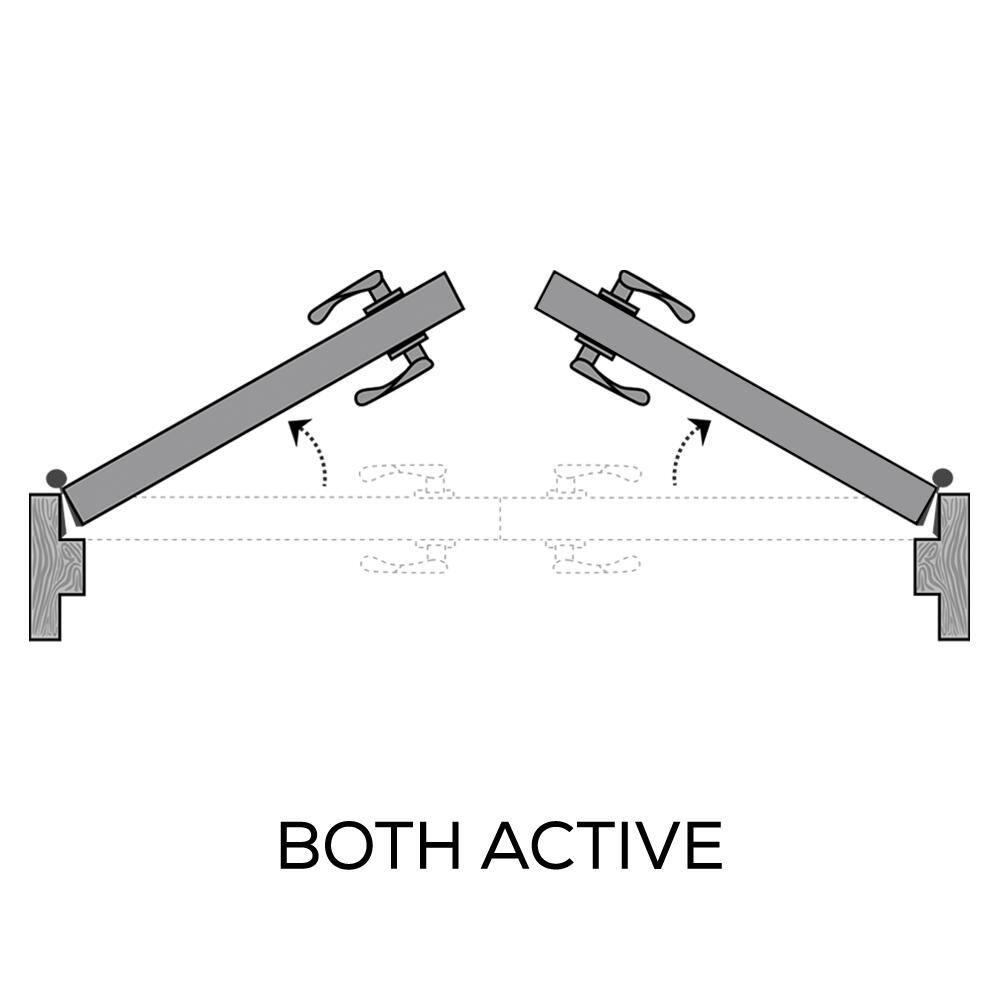 National Door Company, Interior Double Door, MDF, 72" x 84", 15 Lite True Divided, Clear Glass Collection, Both Active