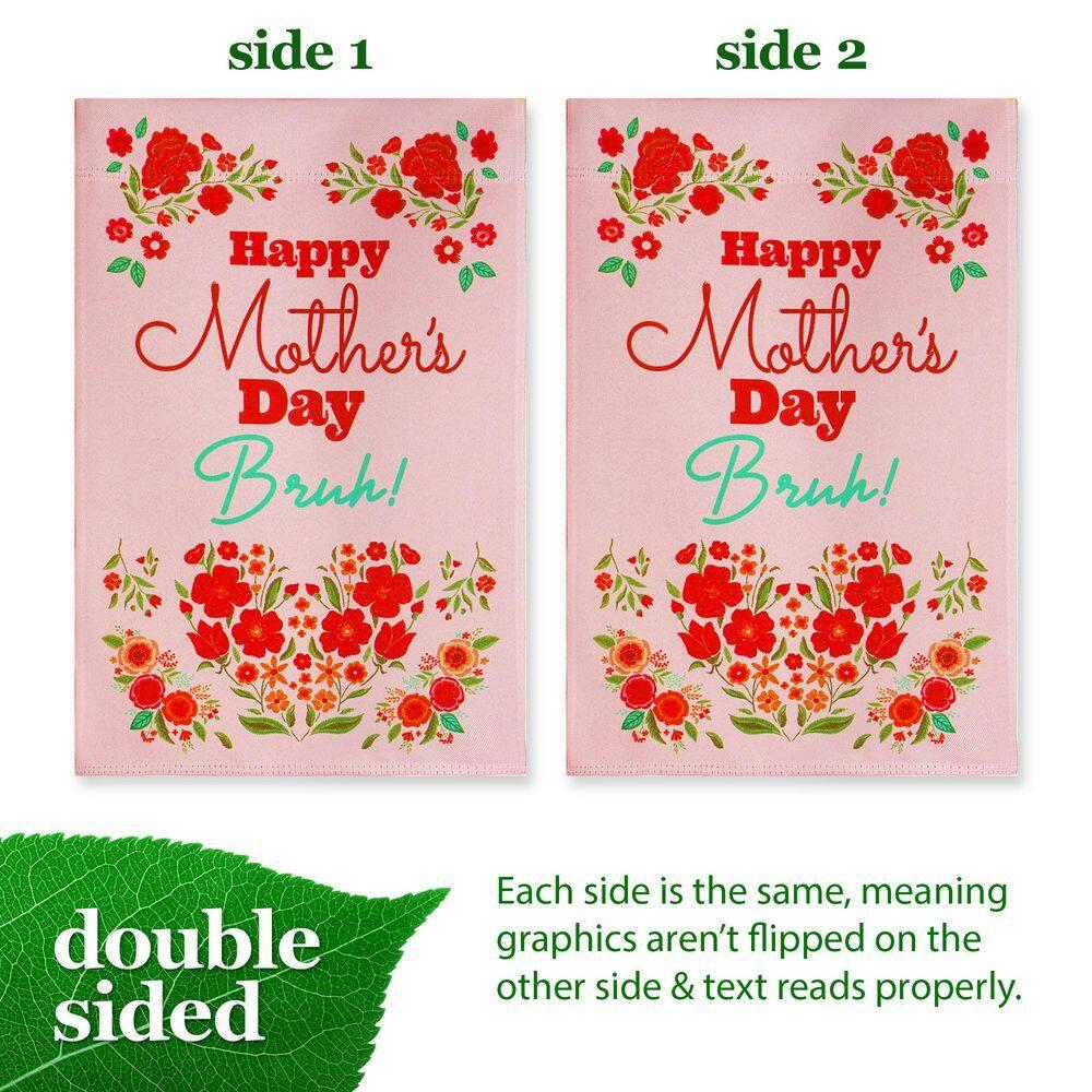12x18in Multicolor Polyester Happy Mother's Day Garden Flag