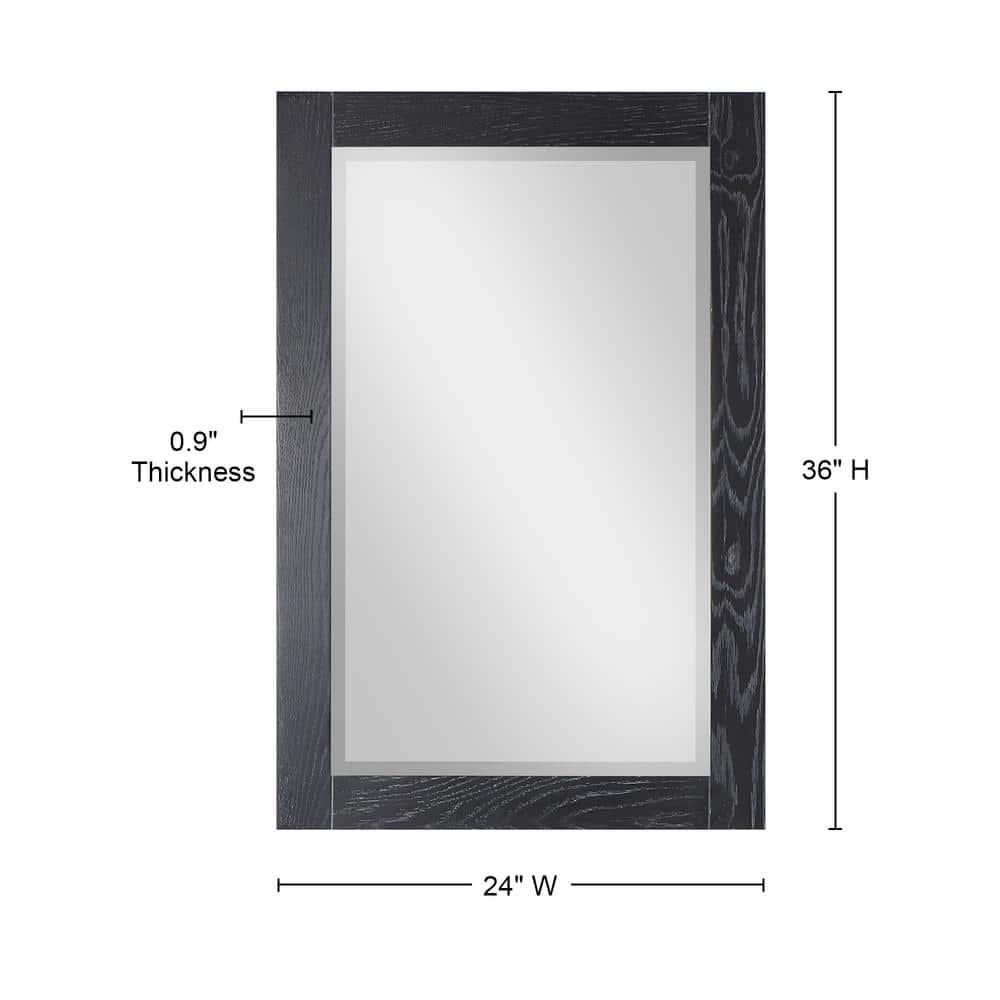 Ivy Wood Flat Wall Mirror