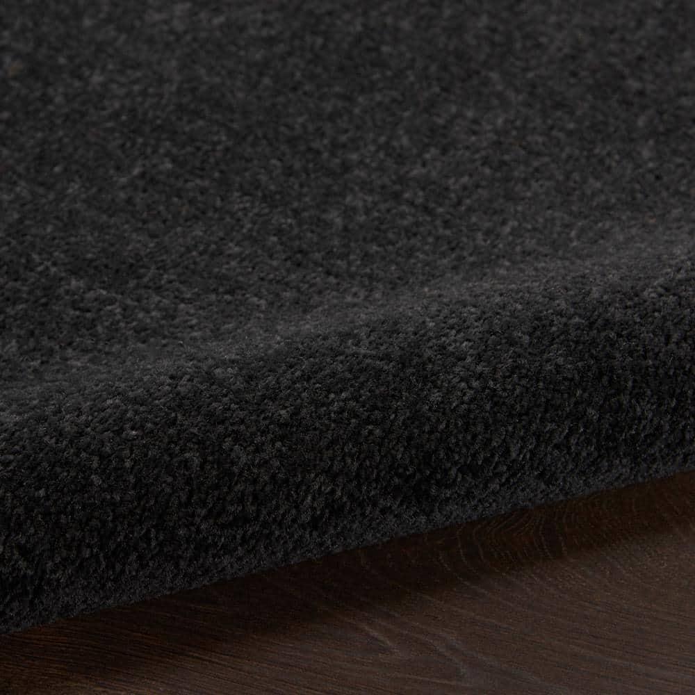 Nourison Essentials Easy Care Indoor Outdoor Area Rug - Black 5' x 7'