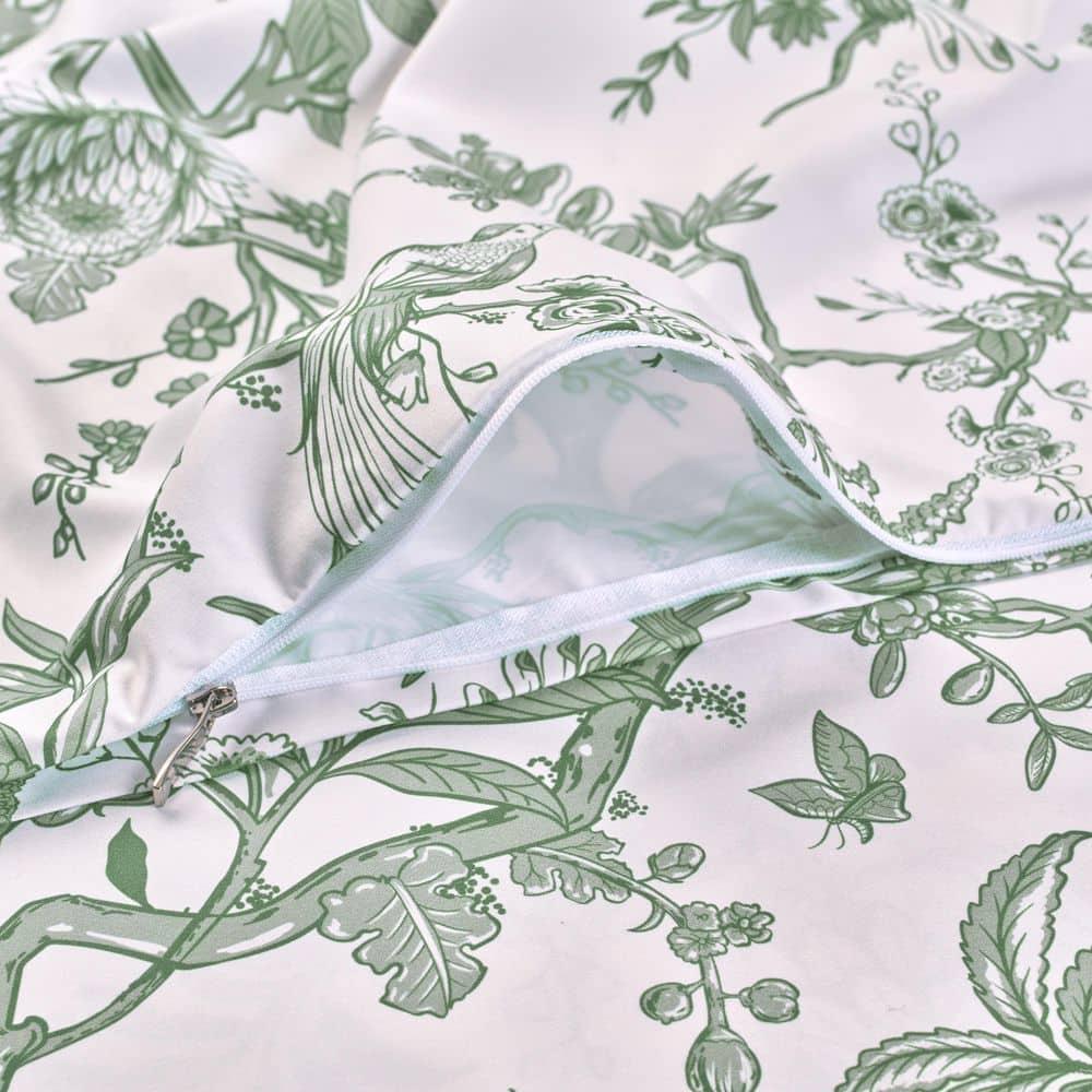 Chanasya Chanasya Antique Toile Double Brushed Microfiber Duvet Cover Set