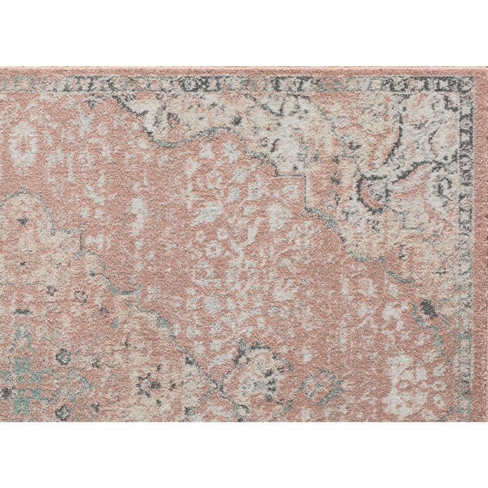 Hailey Pink Amaranth Bedroom Rug - Persian Inspired Rug for Living Room, Trendy Pink Floor Decor, Soft Area Rug, 5'x7'