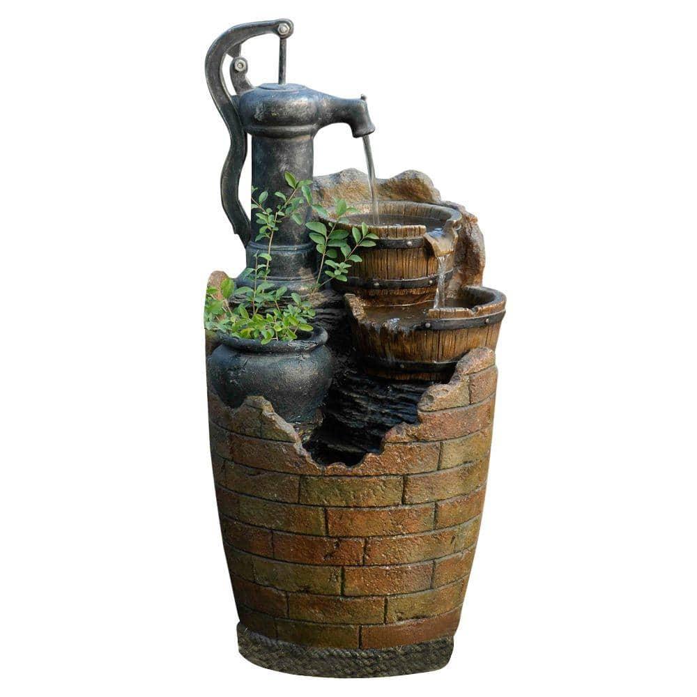 Jeco Glenville Water Pump Cascading Water Fountain