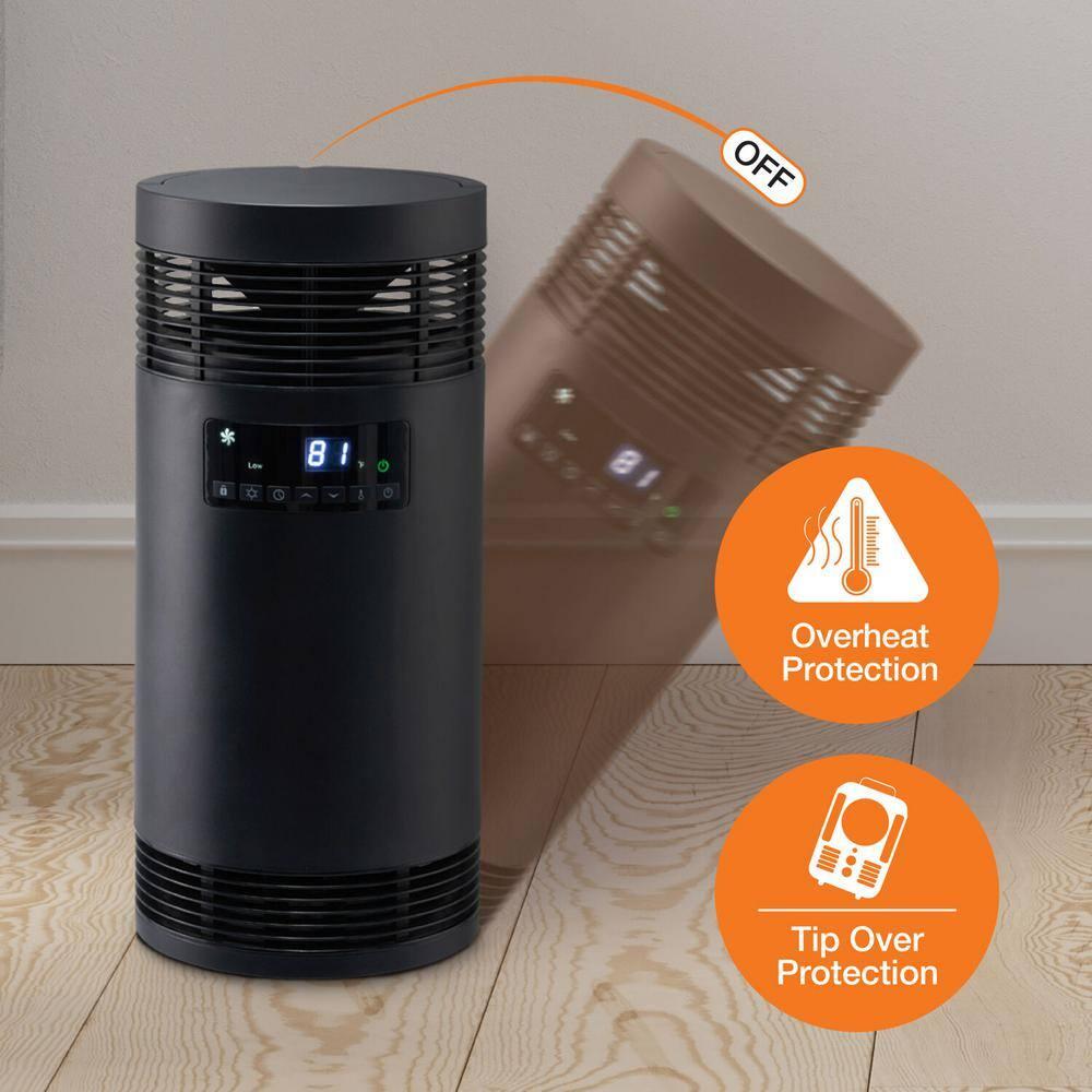 Lifesmart Lifesmart 5000 BTU Electric Tower Space Heater with Adjustable Thermostat , Remote Included