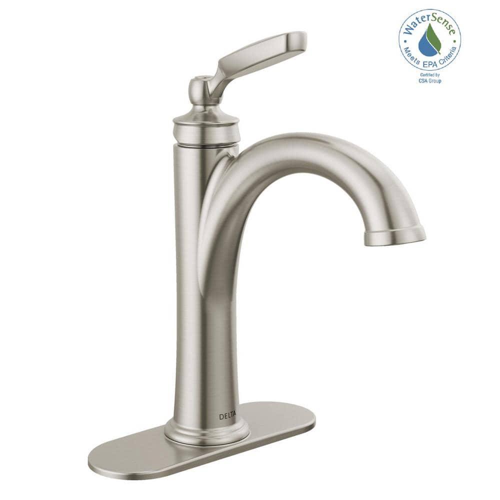 Woodhurst Single Hole Bathroom Faucet with Drain Assembly