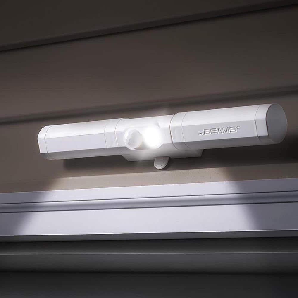 Mr. Beams Motion-Sensing Battery Powered LED White Security Light Model No. MB970-WHT-01-07