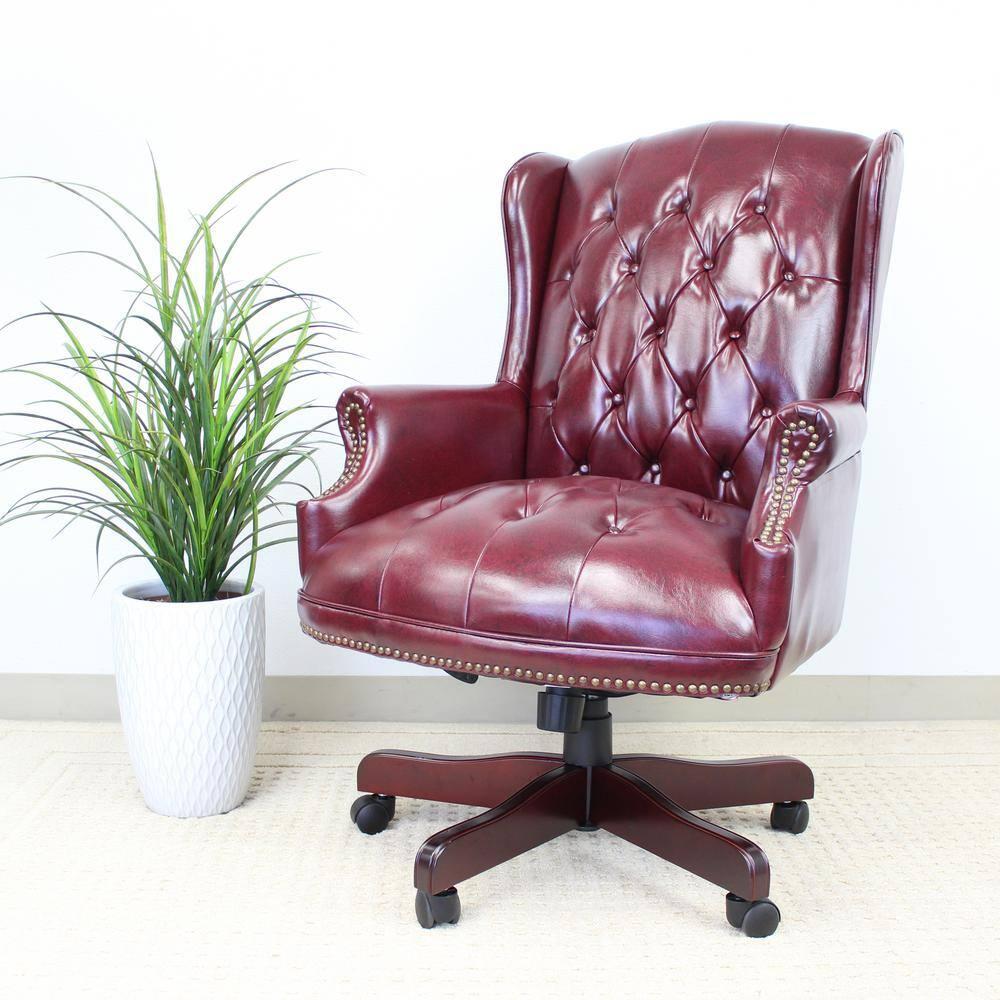 Boss Office Products Traditional Vinyl Executive Chair
