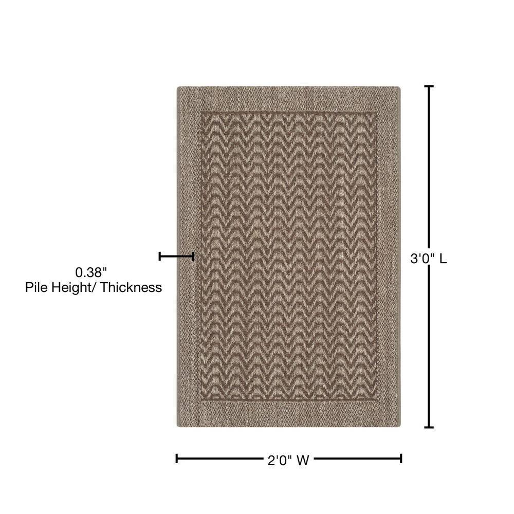 Huxley Sisal PAB321 Power Loomed, Jacquard Weave Indoor Accent Rug - 2'x3' - Silver - Safavieh