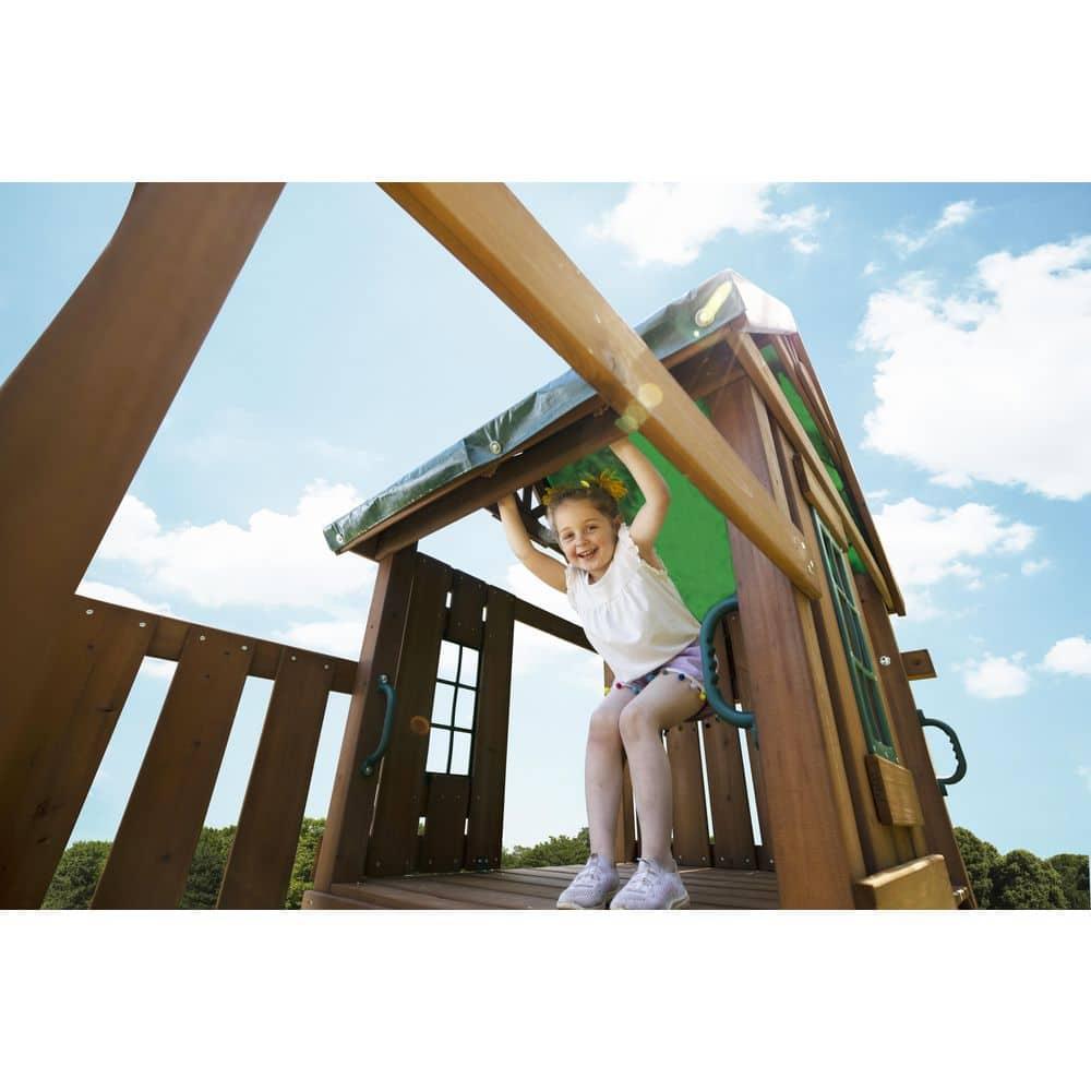 Swing-n-Slide Castlebrook Wooden Play Swing Set