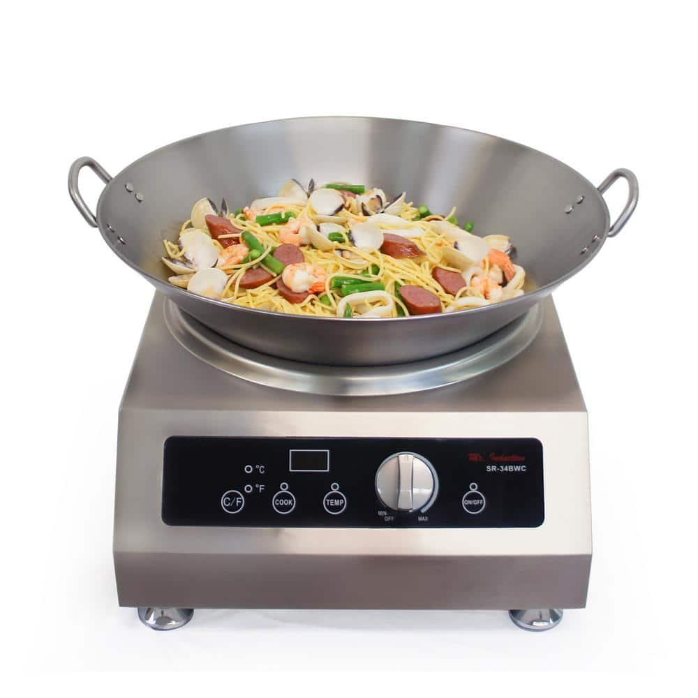 ZRQarq SL-PA450EA: 18″ Stainless Steel Wok (Induction Ready)