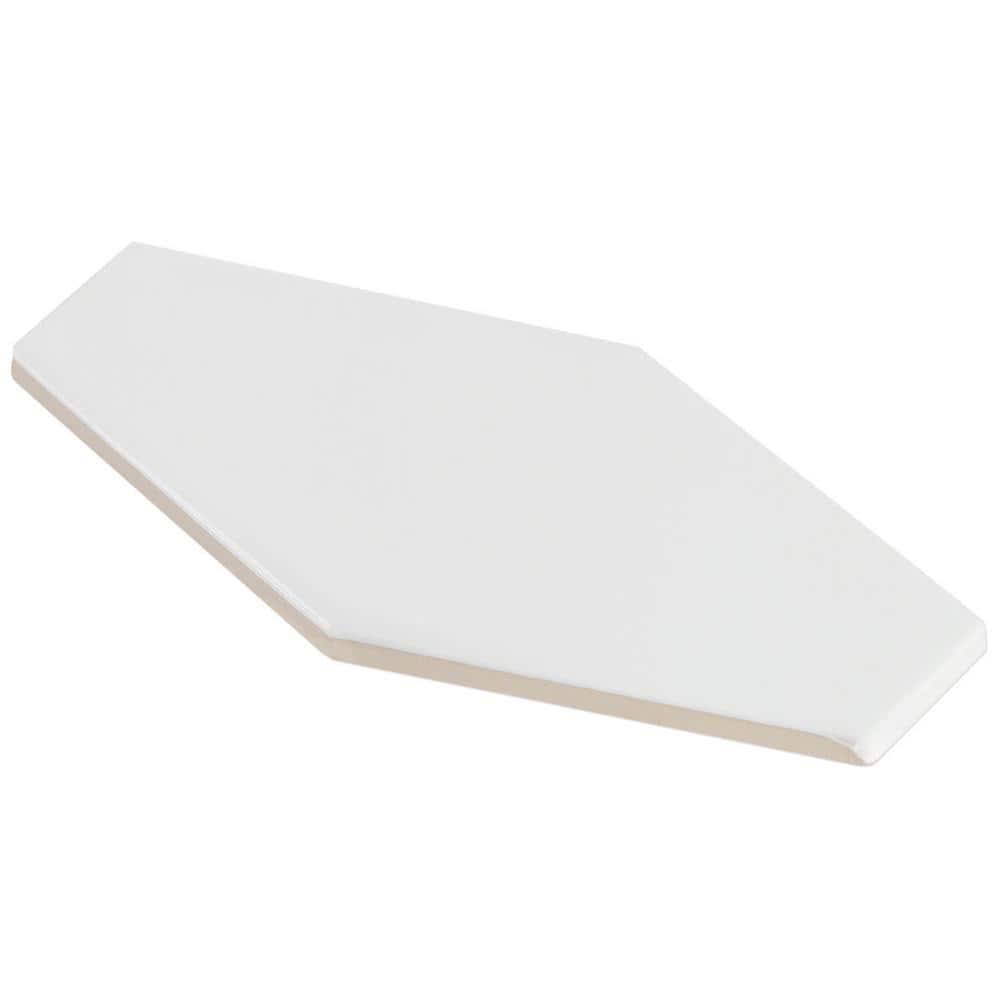 Midland Hexagon 4" x 8" Ceramic Subway Wall Tile (5.38 sq. ft. / box)