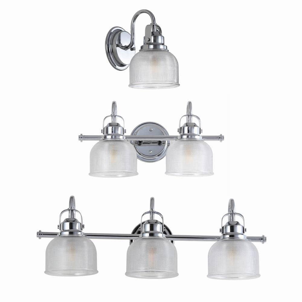 25.25" LED 3-Light Metal/Glass Virginia Pendent Brass/Gold - JONATHAN Y: ETL Listed, Bathroom Fixture