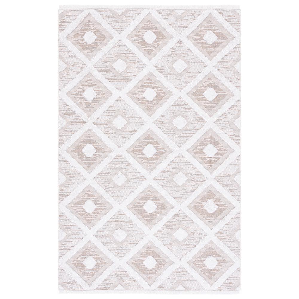 Augustine AGT730 Machine Made Indoor Area Rug - Ivory/Beige - 6'-4"x9'-6" - Safavieh