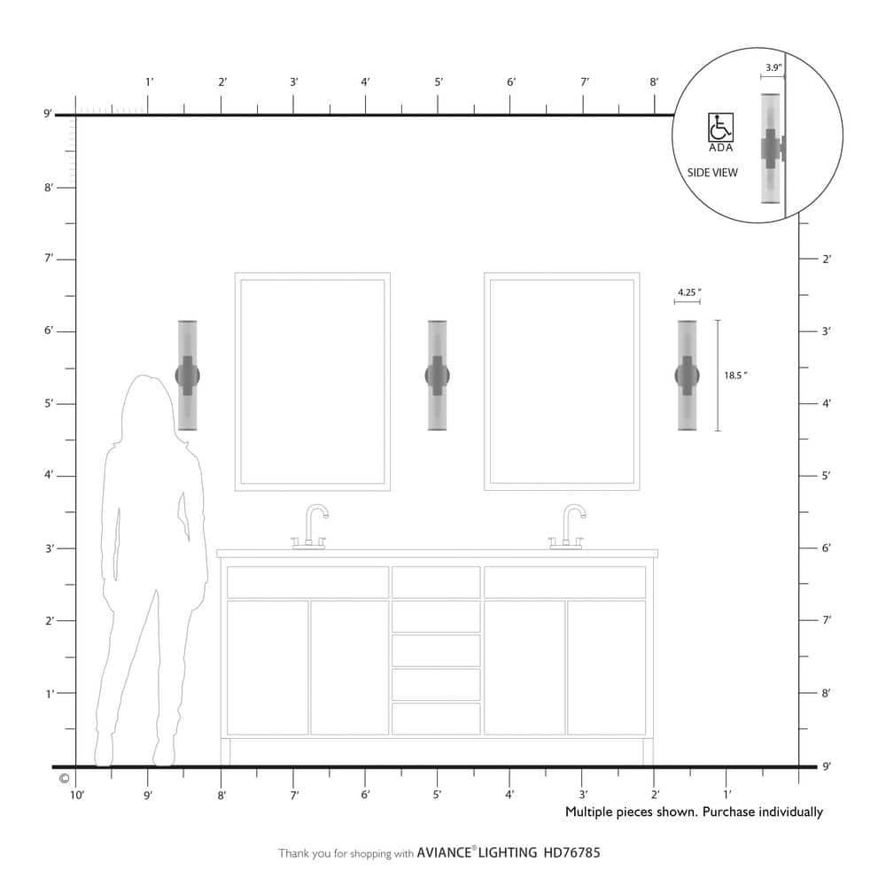 Wade Logan® Birchfield Dimmable Vanity Light