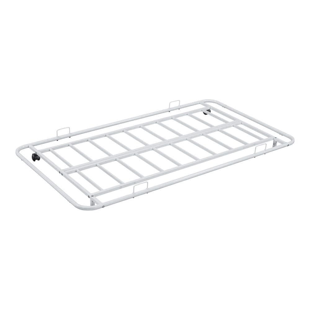 Furniture of America Choste Metal 2-Piece Twin Daybed with Trundle Set up to 200 lbs, White