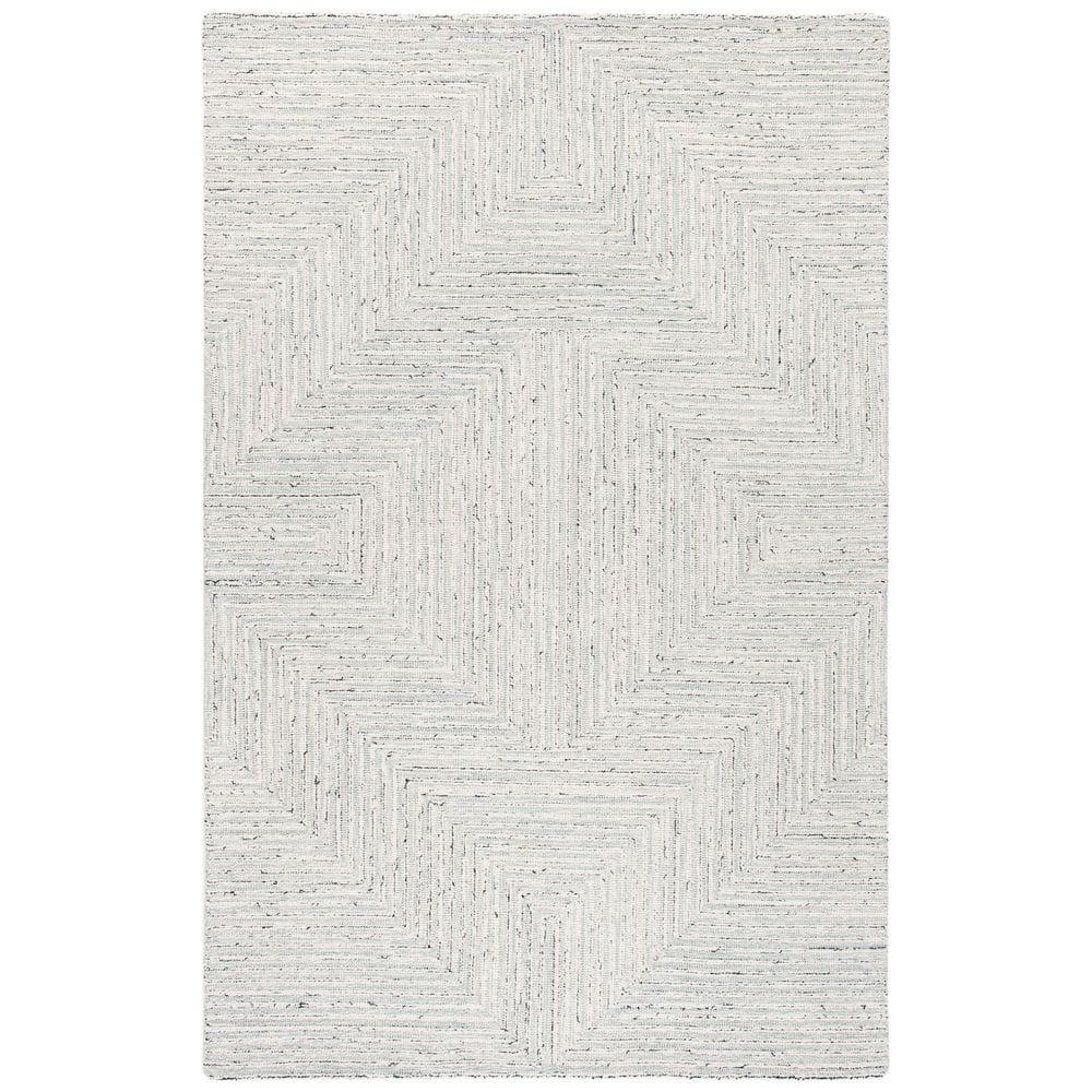 Micro-Loop MLP176 Hand Tufted Area Rug - Light Grey/Ivory - 6'x9' - Safavieh.