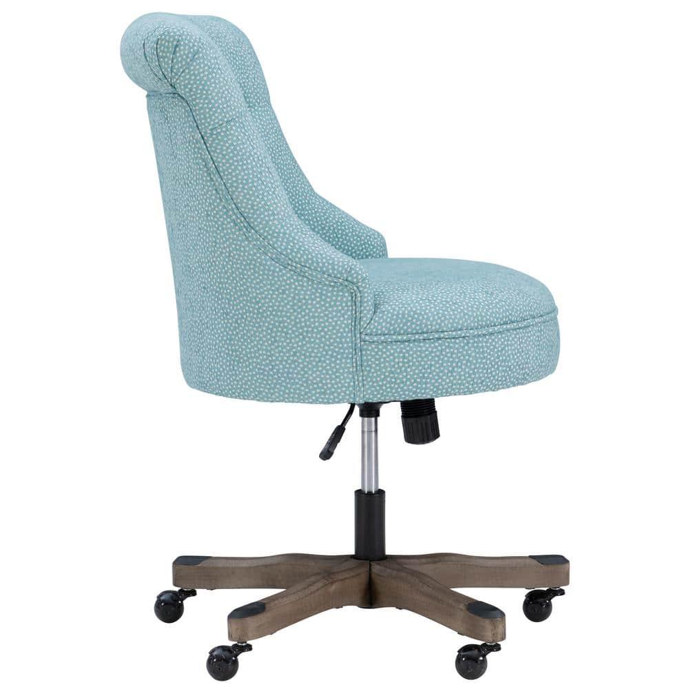 Sinclair Tufted Swivel Office Chair with Casters, Adjustable - Linon
