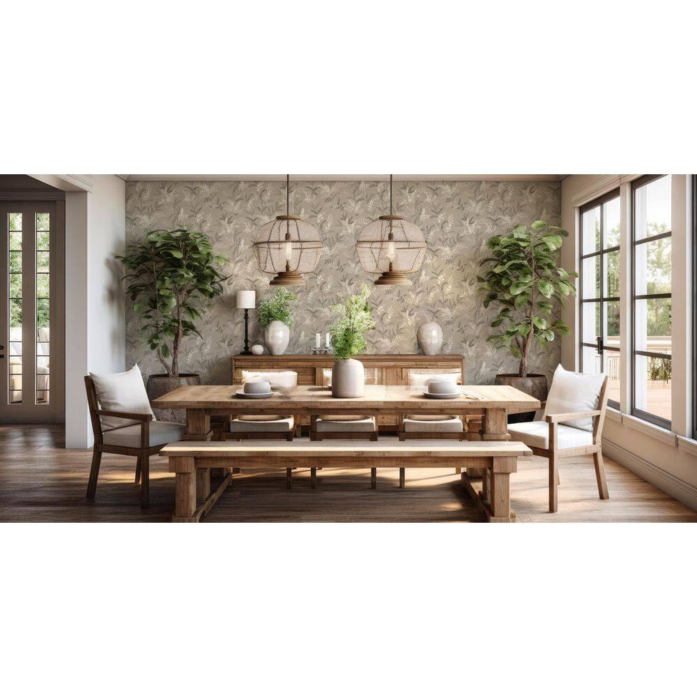 Belgravia Decor Olivia Beige Floral Wallpaper