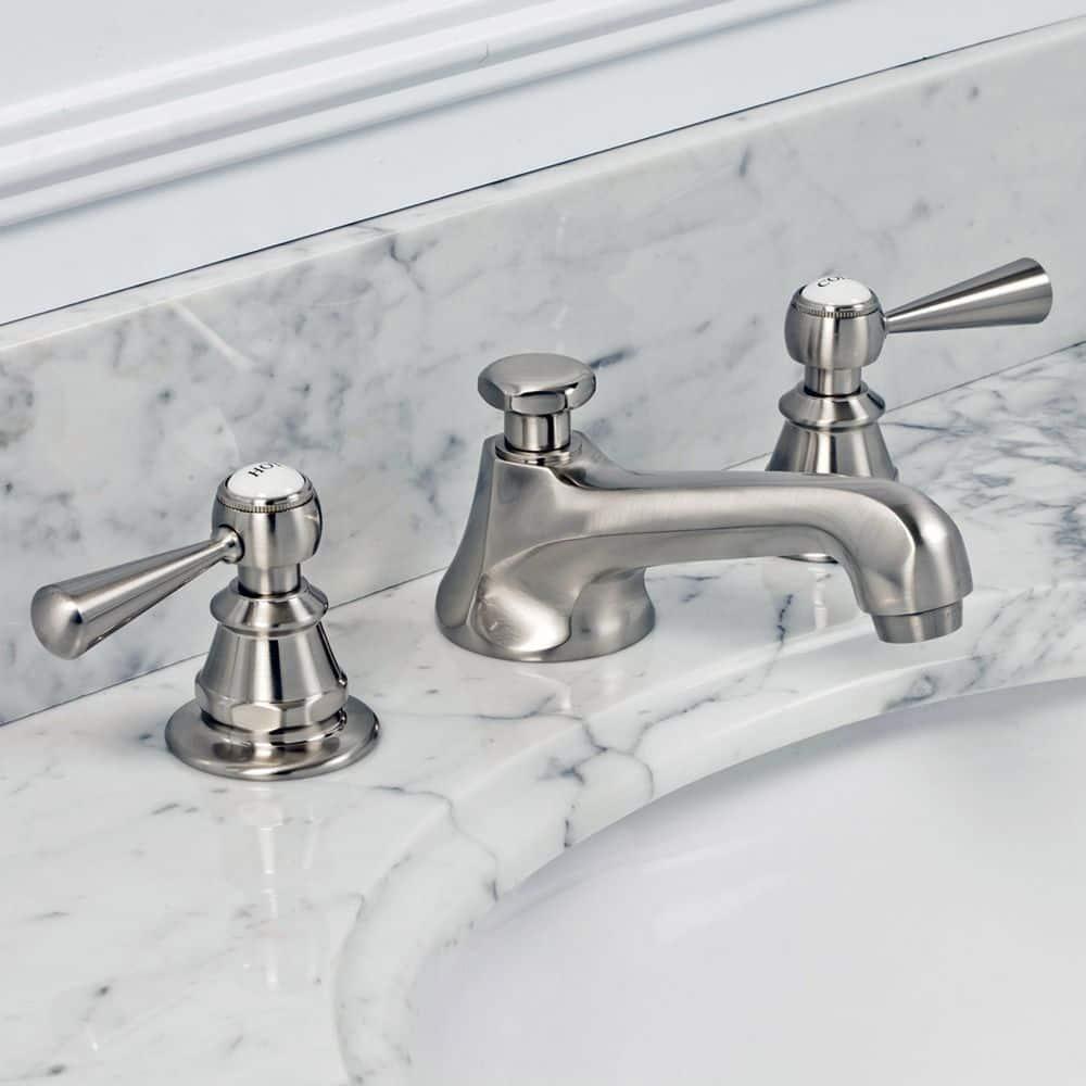 Widespread 2-handle Bathroom Faucet with Drain Assembly