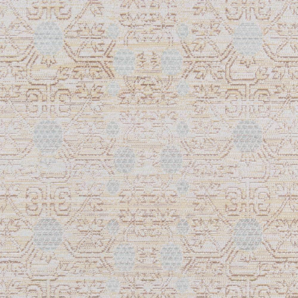 5'3"x7'3" Floral Loomed Area Rug Blue - Momeni: Modern Botanical Design, Low Pile, Indoor Use, Polyester